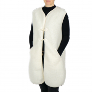 Lange Weste aus Merinowolle NEVA