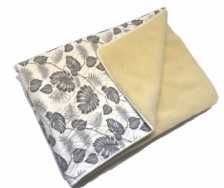 DECKE AUS MERINOWOLLE MIT BAUMWOLLSTOFF